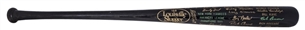 1981 American League Champions New York Yankees Louisville Slugger Black Trophy Bat With Facsimile Signatures